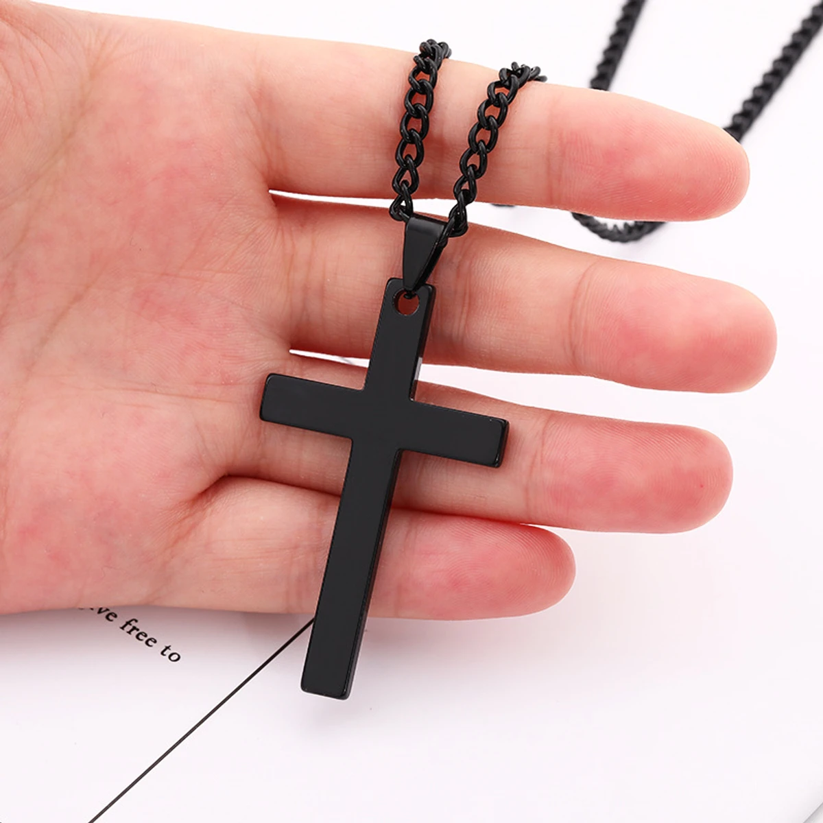 Fashionable Cross New Stainless Steel Necklace For Men