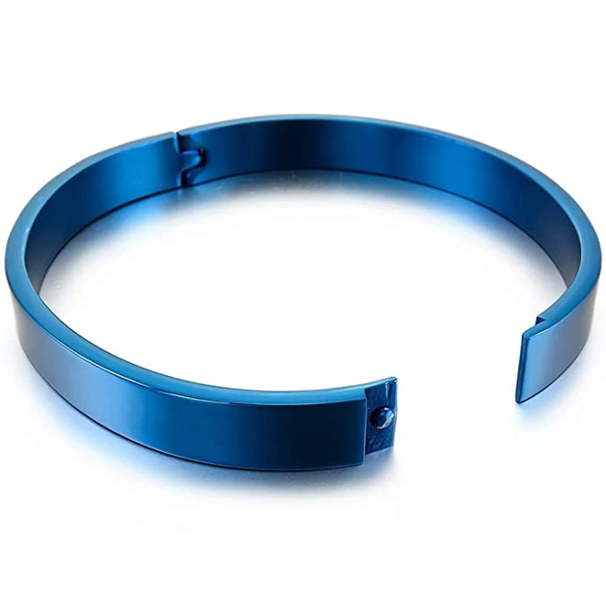 High Quality Stainless Steel Bangles for Men- Blue