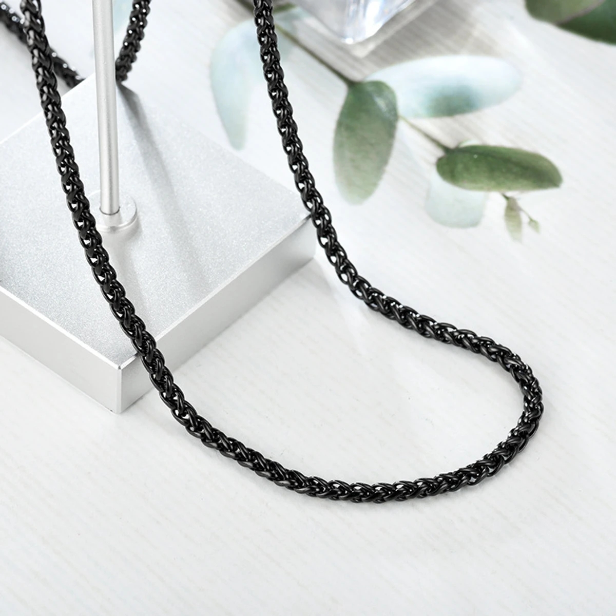 Rounded Box Chain Stainless Steel Necklace For Men & Boy