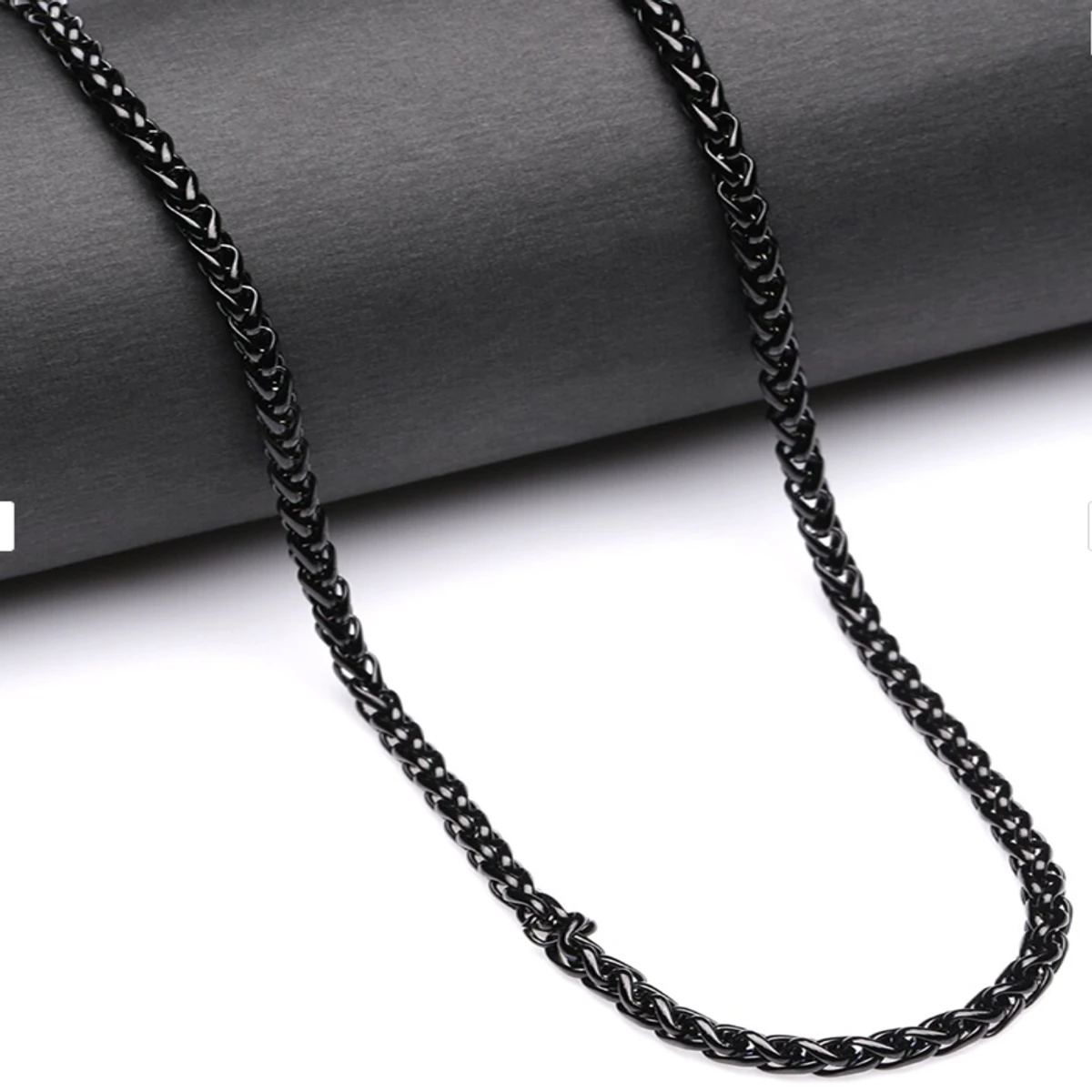 Rounded Box Chain Stainless Steel Necklace For Men & Boy