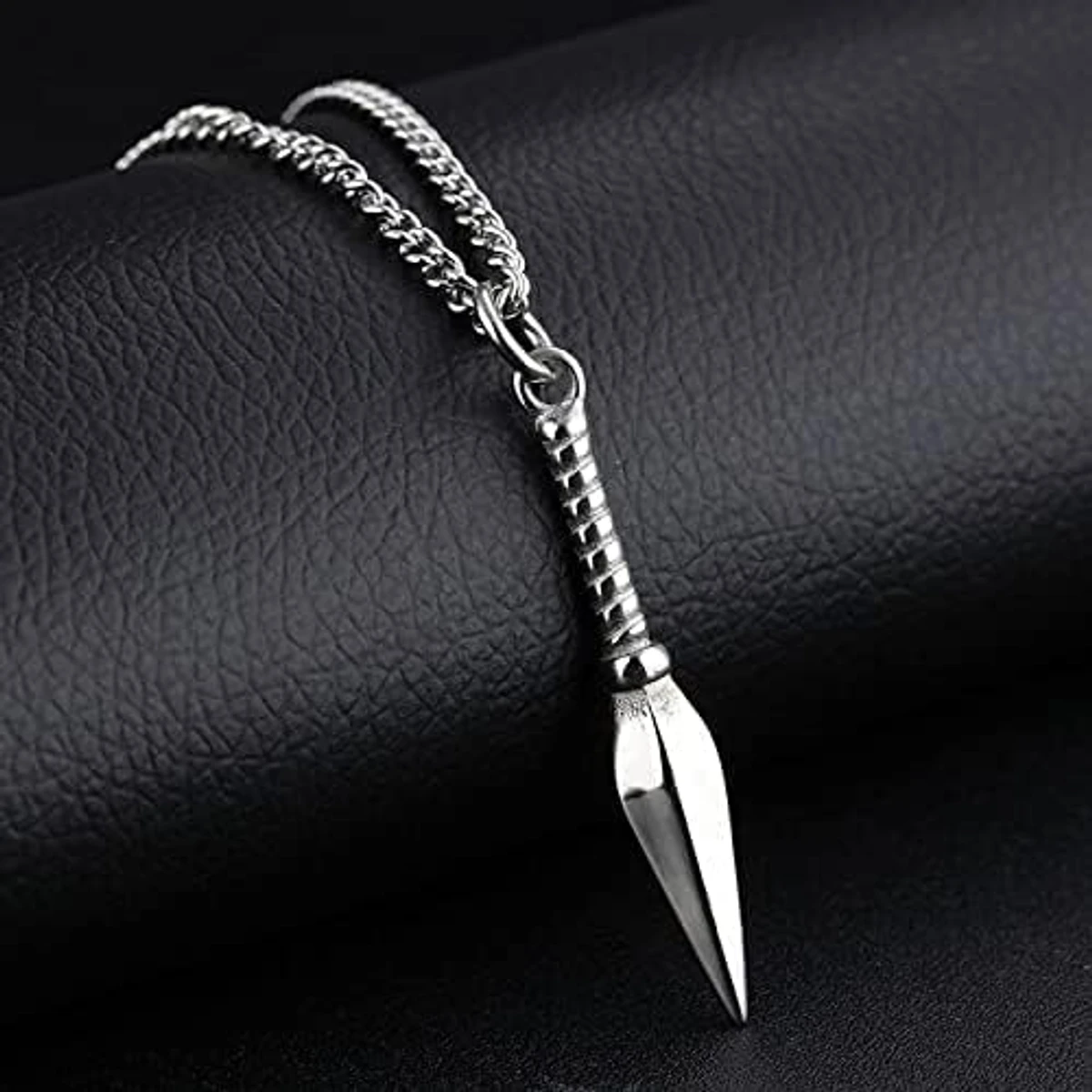 Jewelry Titanium Steel Spear Necklace Arrow Vintage Locket - Image 3