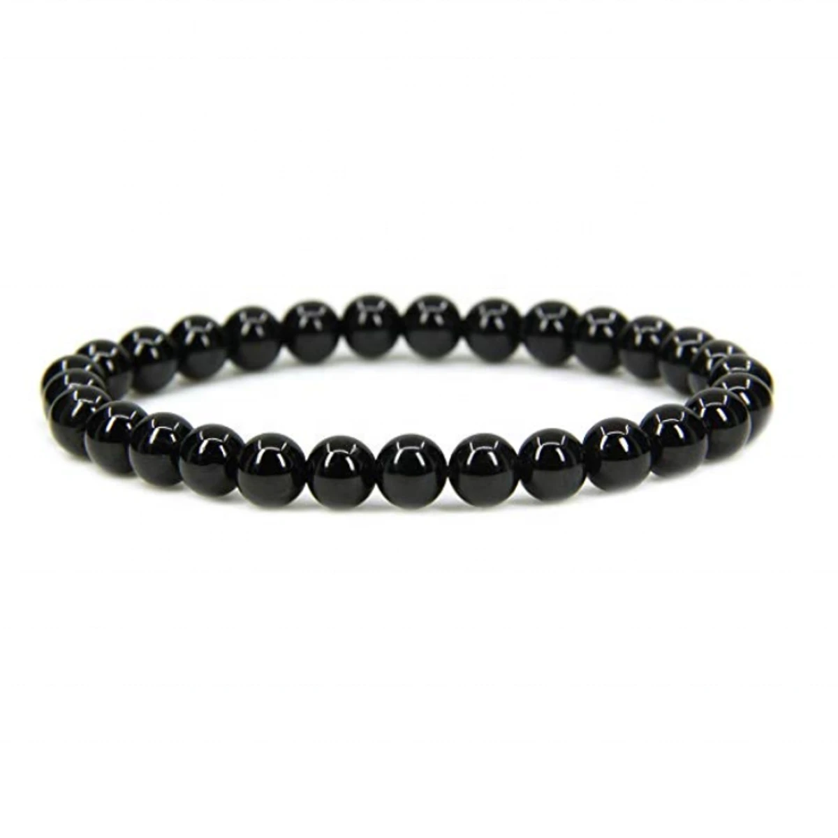 Black Lava Stone Bracelet For Men