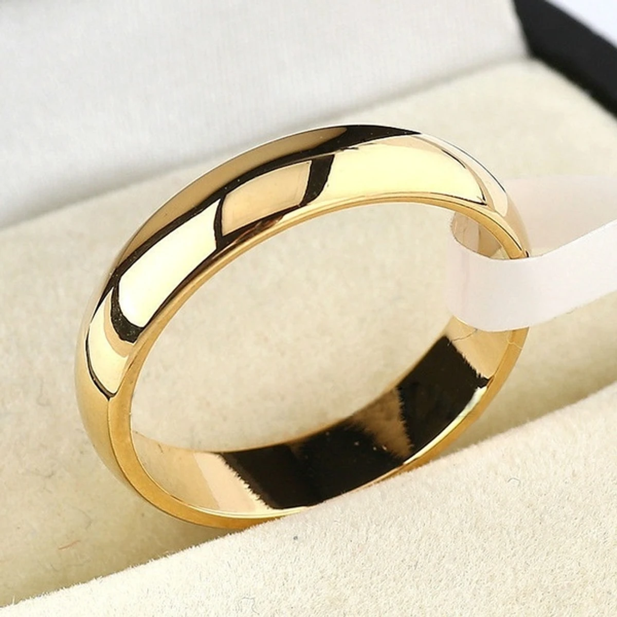 Men Fashion Round Finger Ring Mens Jewelry Wedding Party Rings