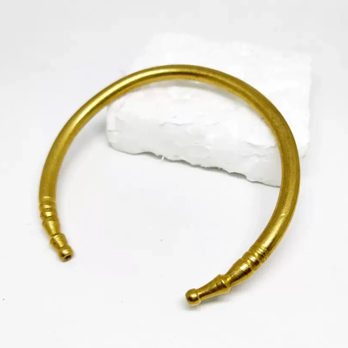 Golden Kada Cuff Bracelet For Men