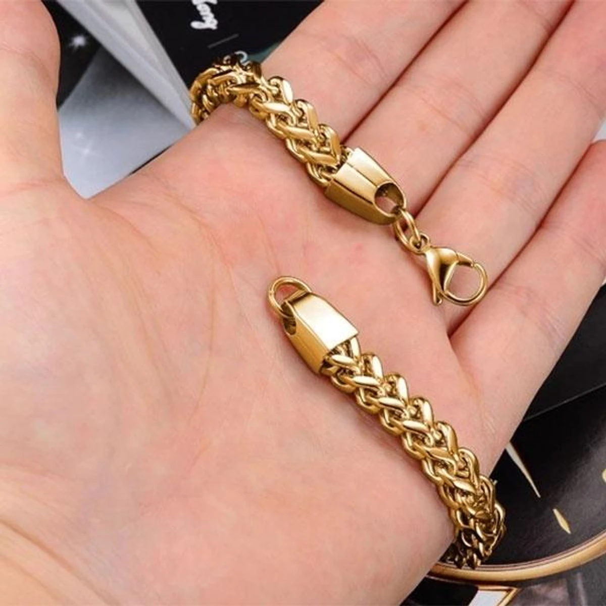 Square Snake CHain Bracelet For Men