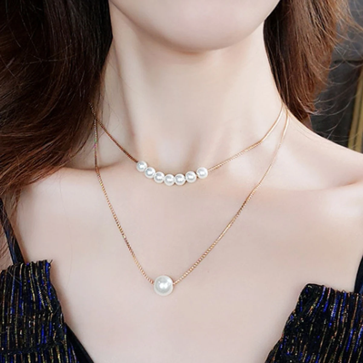 Single Pearl Necklace For Woman