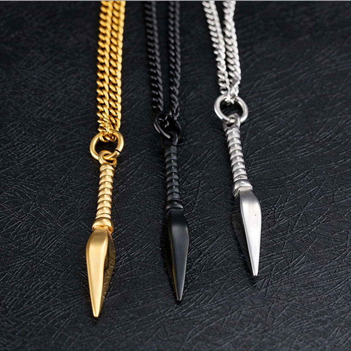 Fashion Titanium Steel Spear Necklace inches Chain Necklace