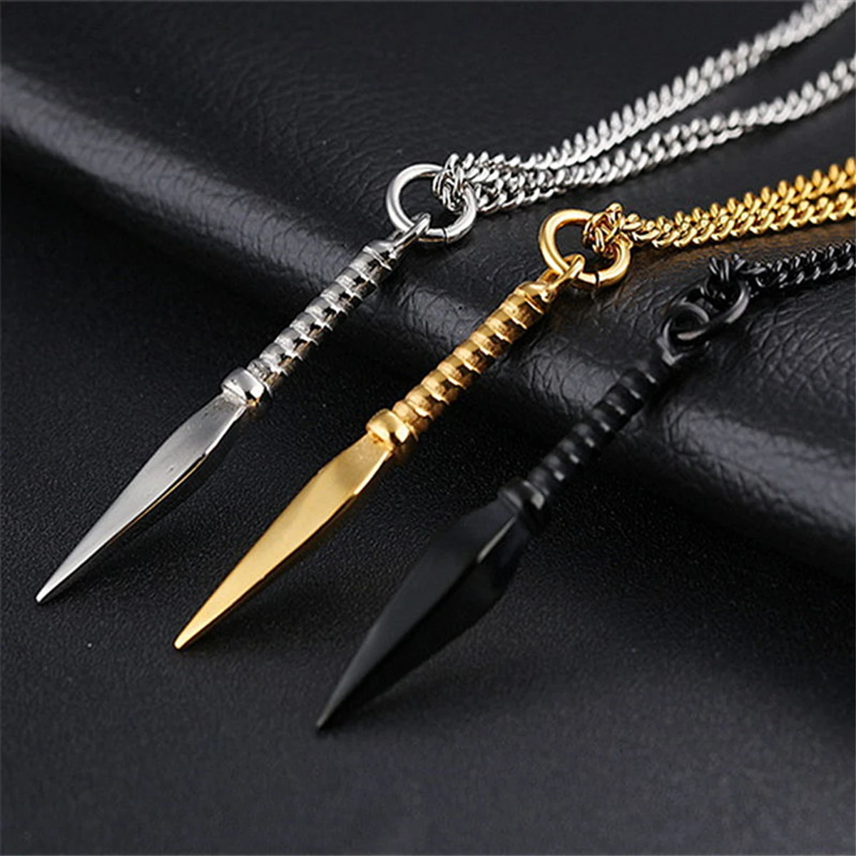 Fashion Titanium Steel Spear Necklace inches Chain Necklace